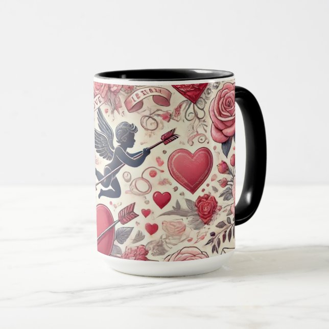 Signerad med en ros mugg (Framsida höger)