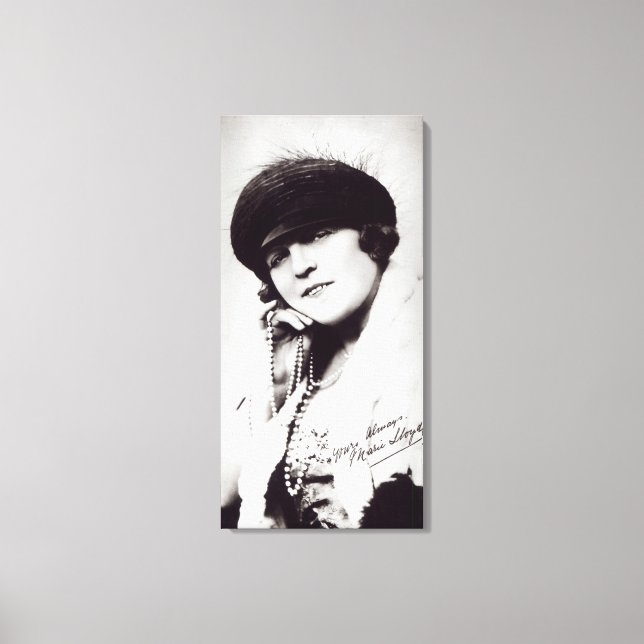 Signerat fotografi av Marie Lloyd Canvastryck (Framsida)
