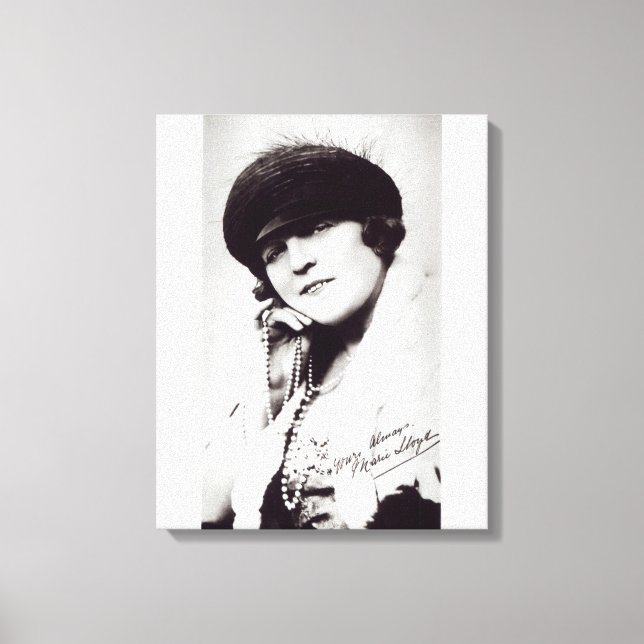 Signerat fotografi av Marie Lloyd Canvastryck (Framsida)