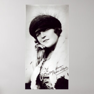 Signerat fotografi av Marie Lloyd Poster