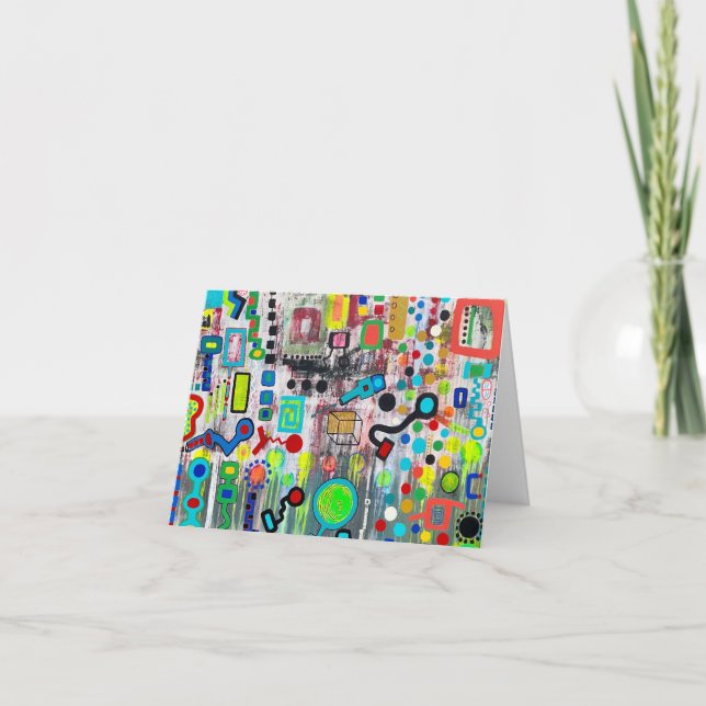 Signering av Times Blank Note Card Tack Kort (Framsida)