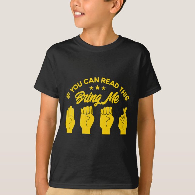 Signeringsspråk Ge mig öl-Döv 1 T Shirt (Framsida)