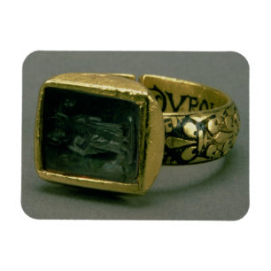 Signet ring av kungen Louis IX av frankriken (St Magnet