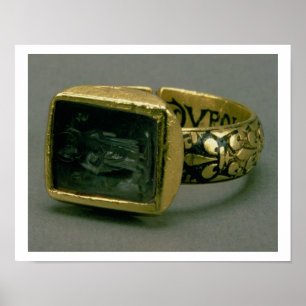Signet ring av kungen Louis IX av frankriken (St Poster