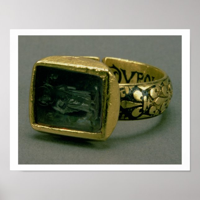 Signet ring från Kung Louis IX från Frankrike (St. Poster (Framsidan)