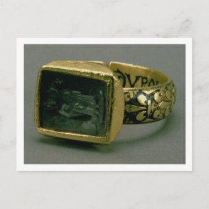Signet ring från Kung Louis IX från Frankrike (St. Vykort