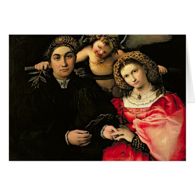 Signor Marsilio Cassotti och hans fru, Faustina Hälsningskort (Framsidan Horizontal)