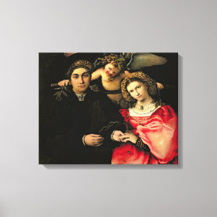 Signor Marsilio Cassotti och hans hustru Faustina Canvastryck
