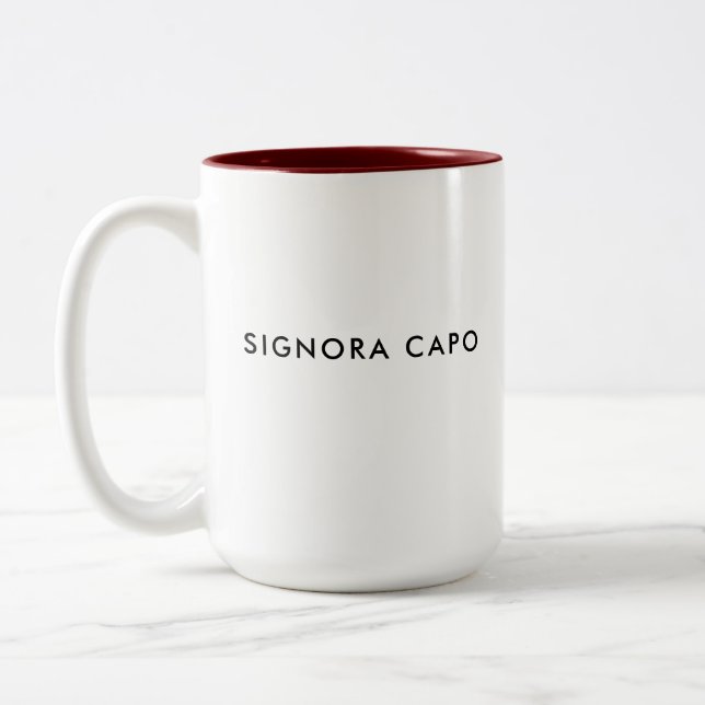 Signora Capo | Chef Dam | Kaffe Mugg (Vänster)