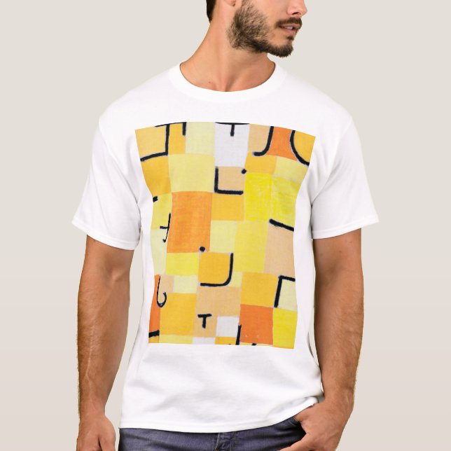 Signs in Gult, Paul Klee T Shirt (Framsida)