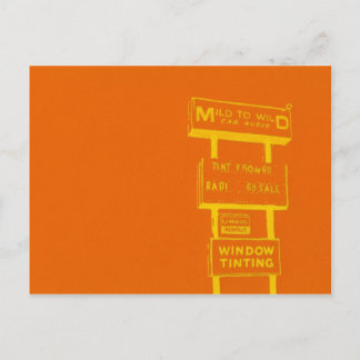 Signs runt staden vykort