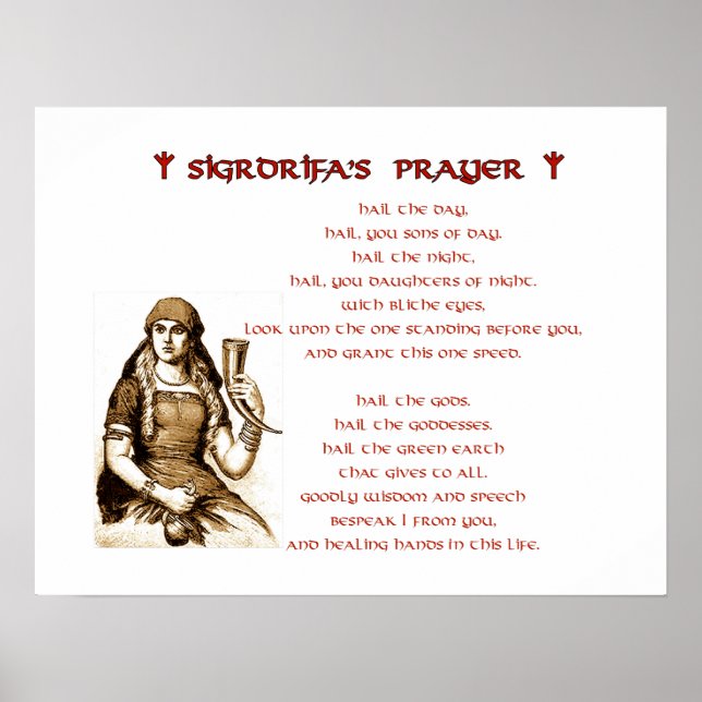 Sigrdrifa's Prayer Poster (Framsidan)