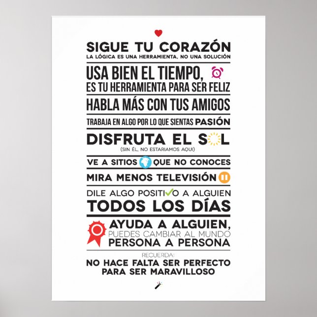 Sigue tu corazón poster (Framsidan)