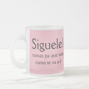 Siguele pa que veas como te va a ir frostad glasmugg