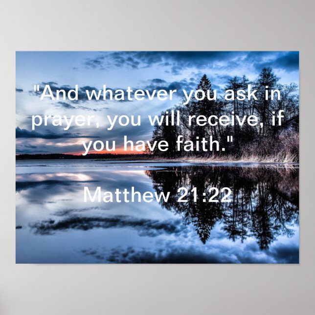SIIE Matthew 21:22 Poster (Framsidan)