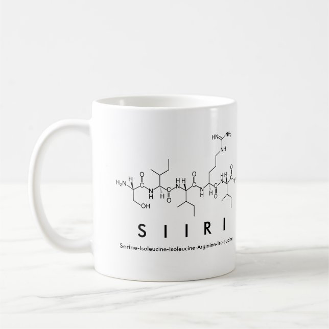 Siiri peptide namn mugg (Vänster)