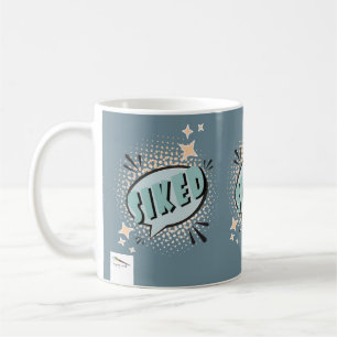 SIKED Tecknad Tal Bubble Meme Funny Grönt Kaffemugg