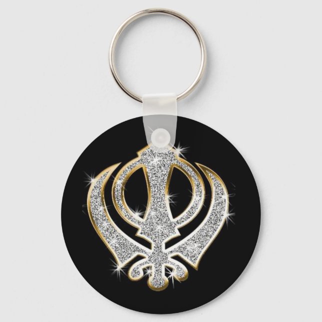 Sikh Art/symbol Nyckelring (Framsida)
