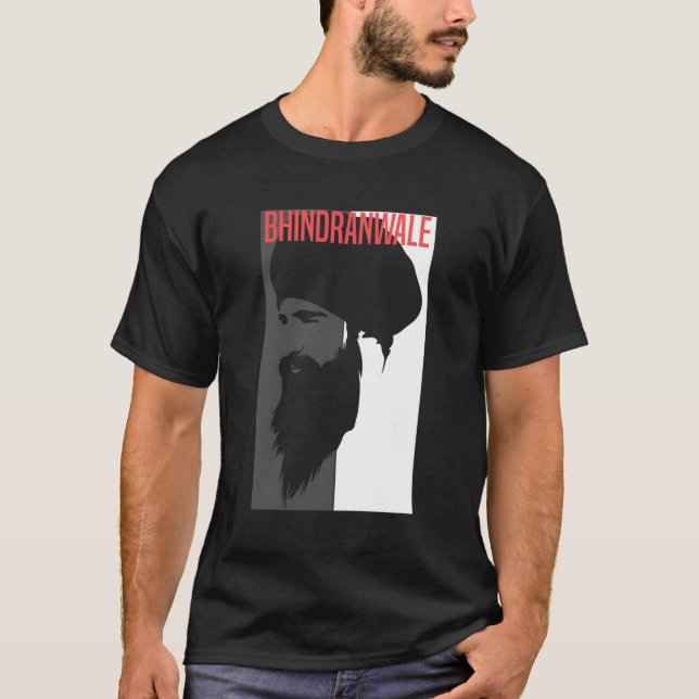 Sikh Bhinanwale 1984 Singh Punjabi T Shirt (Framsida)