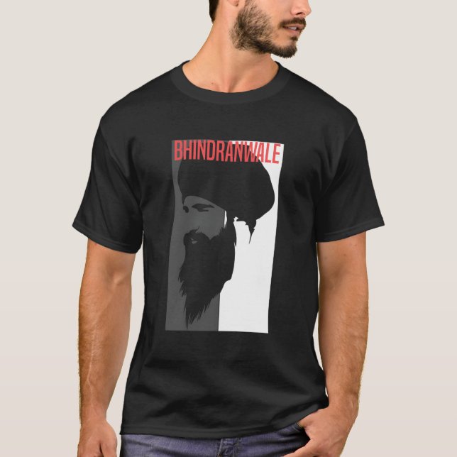 Sikh Bhinanwale 1984 Singh Punjabi T Shirt (Framsida)