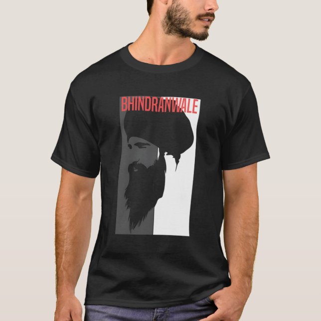 Sikh Bhinanwale 1984 Singh Punjabi T Shirt (Framsida)