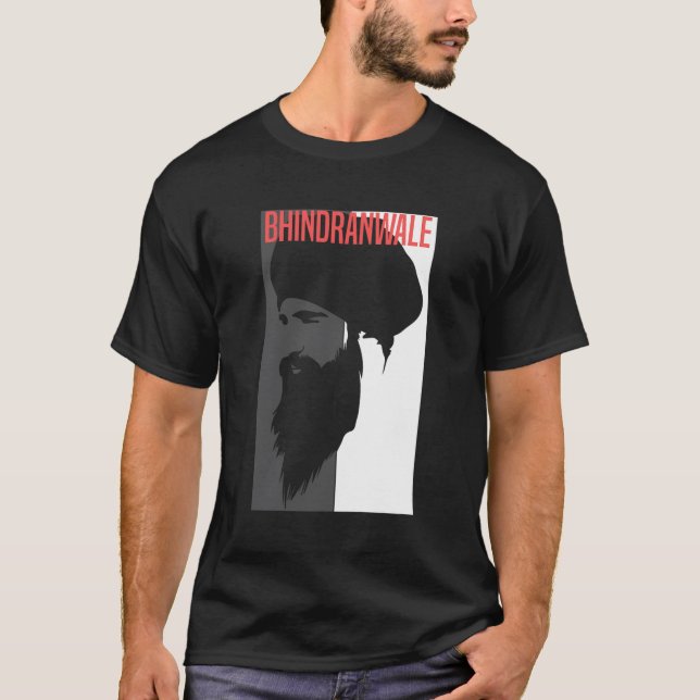Sikh Bhinanwale 1984 Singh Punjabi T Shirt (Framsida)