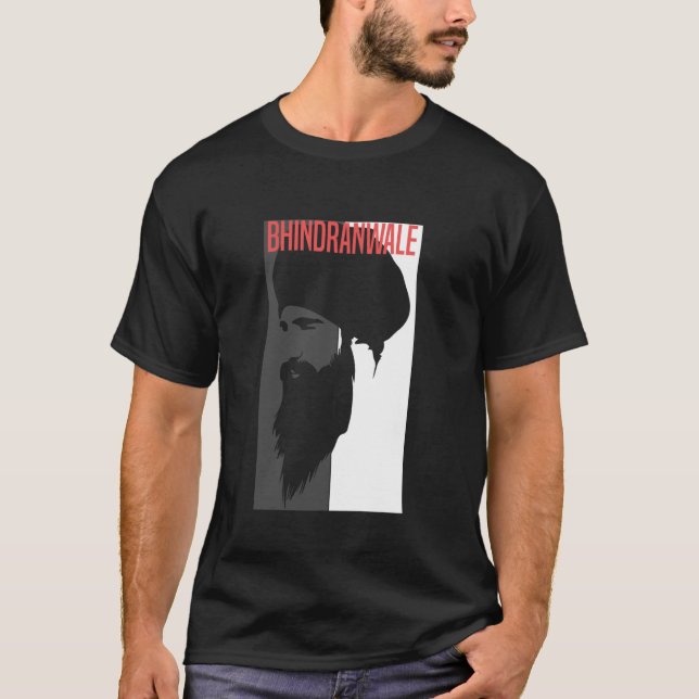 Sikh Bhinanwale 1984 Singh Punjabi T Shirt (Framsida)