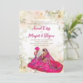 Sikh bröllopskort & Anand Karaj-inbjudningar Inbjudningar