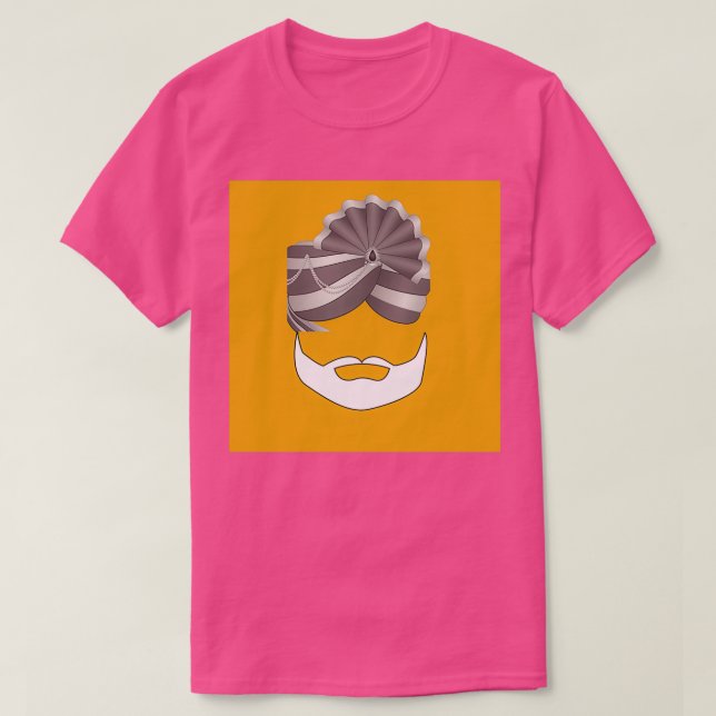 Sikh Design T Shirt (Design framsida)