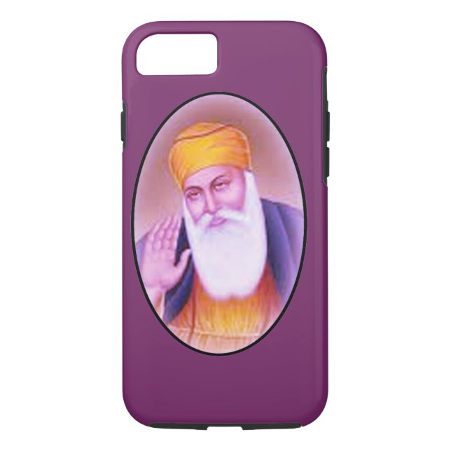 Sikh Guru Nanak Dev-äppelets hårda fodral-design Case-Mate iPhone Skal (Baksida)