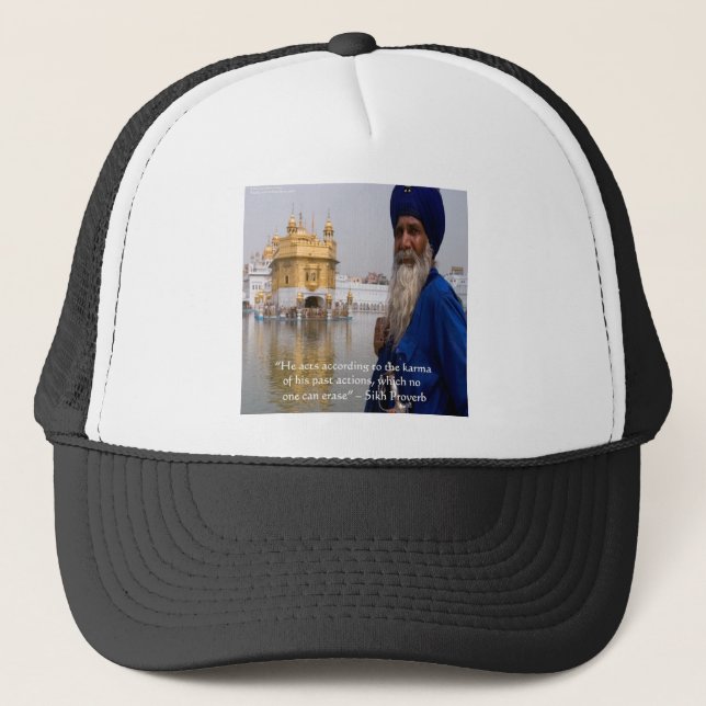 Sikh handlingar/Karmaordspråk Truckerkeps (Framsida)