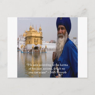 Sikh handlingar/Karmaordspråk Vykort