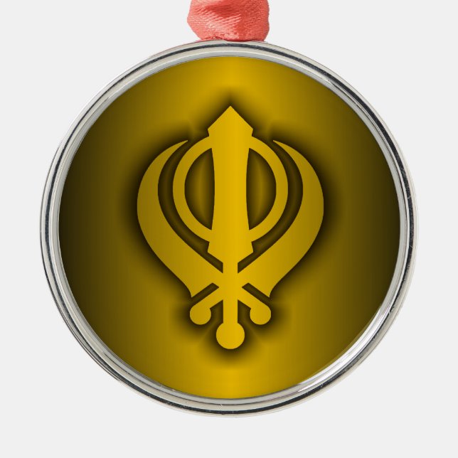 Sikh Julgransprydnad Metall (Framsidan)