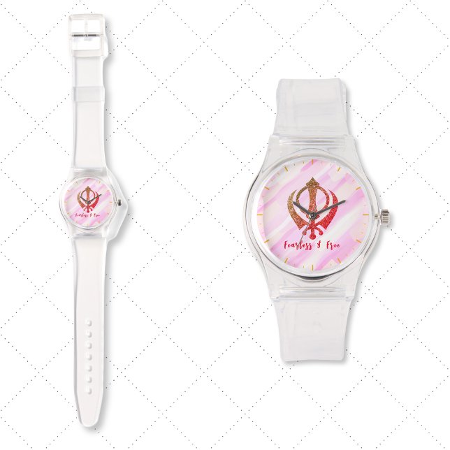 Sikh Khanda "Fearless & Free" Armbandsur (Skapare uppladdad)