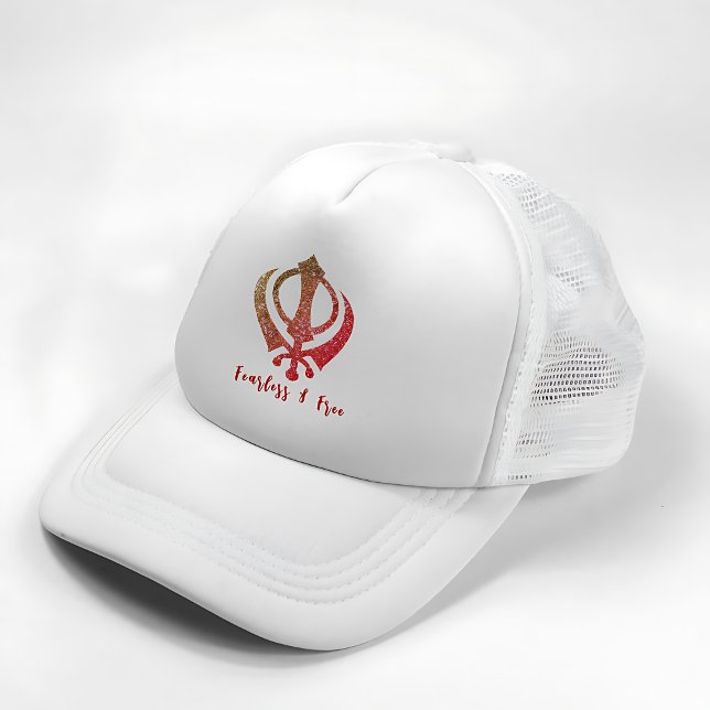 Sikh Khanda "Fearless & Free" Keps (Skapare uppladdad)