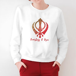 Sikh Khanda "Fearless & Free" T Shirt