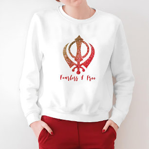 Sikh Khanda "Fearless & Free" T Shirt