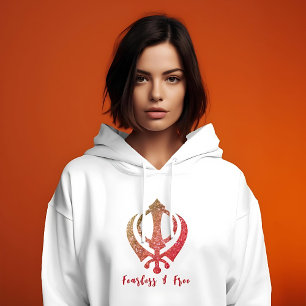 Sikh Khanda "Fearless & Free" T Shirt