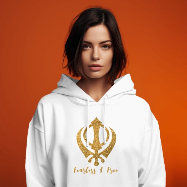 Sikh Khanda "Fearless & Free" T Shirt (Skapare uppladdad)