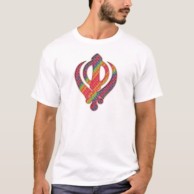 Sikh Khanda hippie T-shirt (Framsida)
