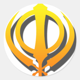 Sikh Khanda Khalsa Sikhism Punjabi Runt Klistermärke