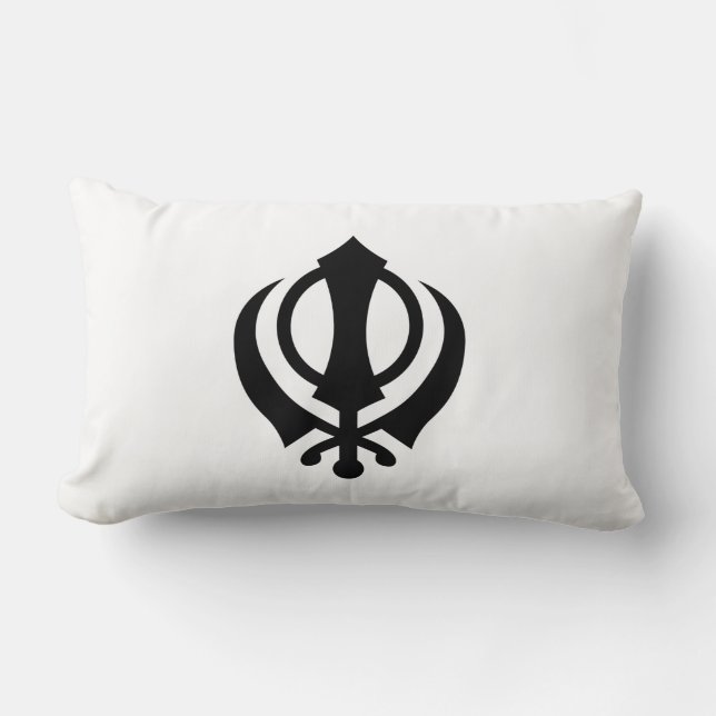 Sikh Khanda Lumbarkudde (Framsida)