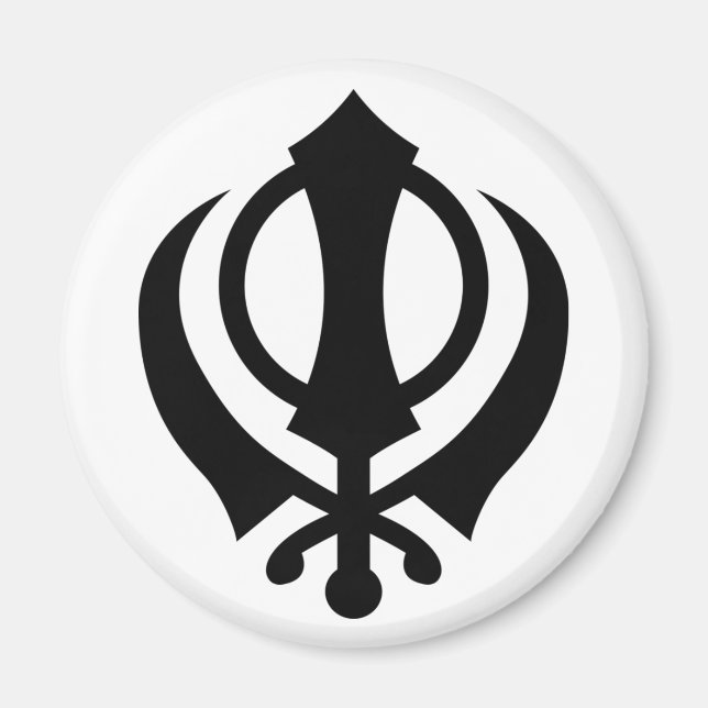 Sikh Khanda Magnet (Framsidan)