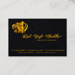 Sikh Khanda Punjabi Khalsa Sikh Symbol Visitkort