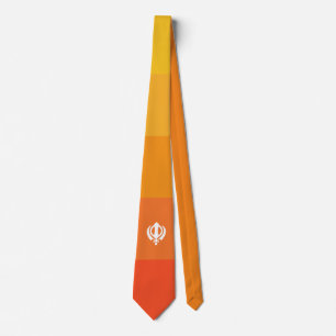 Sikh Khanda Symbol Neck Tie Slips