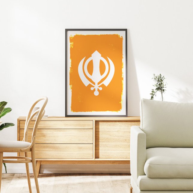 Sikh Khanda Symbol Poster (Skapare uppladdad)