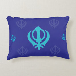 Sikh Khanda Symbol Prydnadskudde