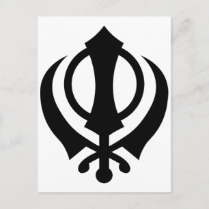 Sikh Khanda Vykort