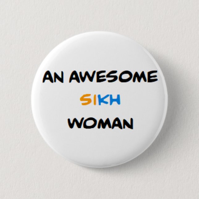 sikh kvinna, underbar knapp (Framsida)
