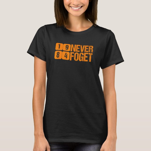 Sikh-Pridet Glöm aldrig 1984 Singh Punjabi 1 T Shirt (Framsida)